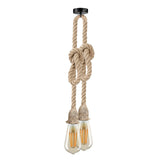 Retro Hemp rope Ceiling Pendant Light