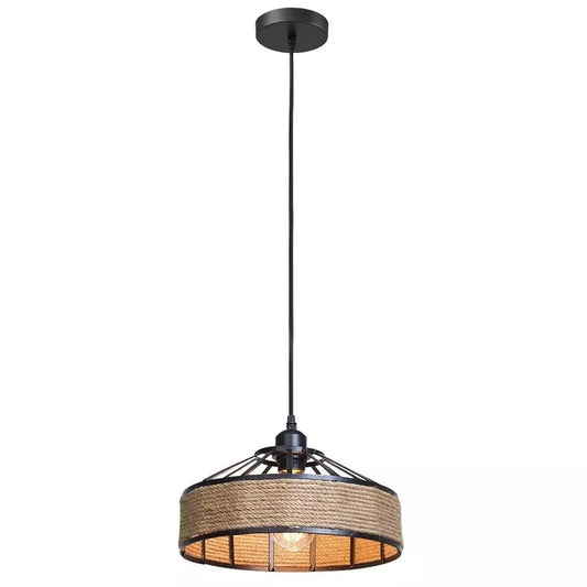 Retro Hemp rope Ceiling Pendant Light