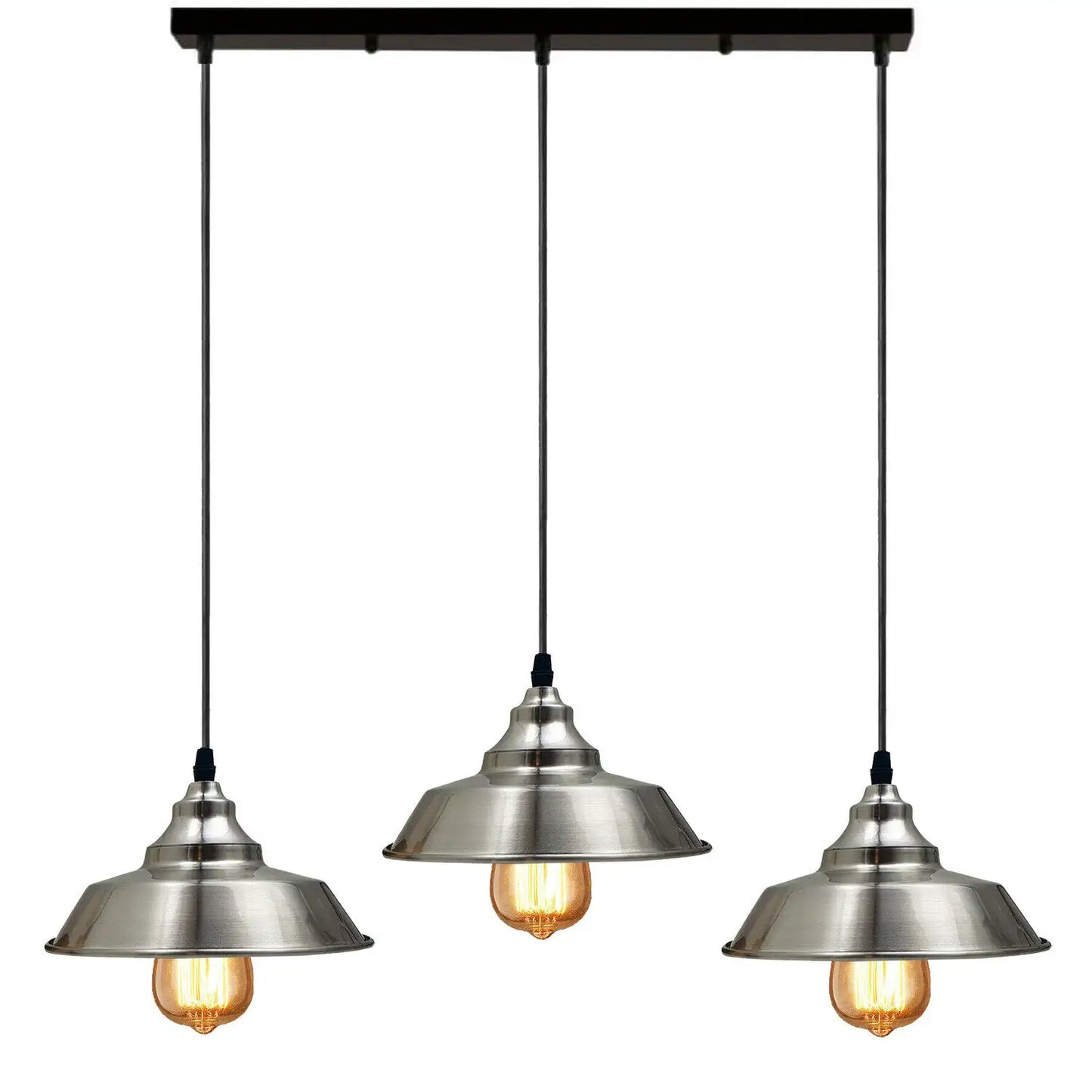 Vintage Metal shade 3 head E27 Ceiling Pendant lights