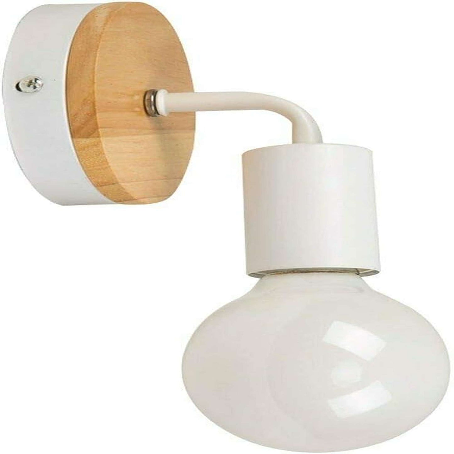 Stylish Wooden Wall Lamp with E27 Socket