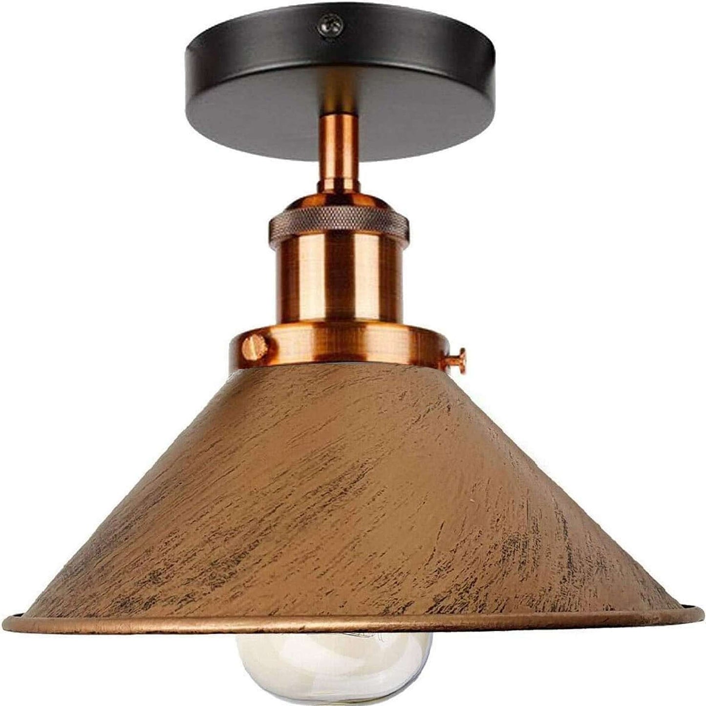 Semi Flush Mount Cone Shape Lamp Shade Lights