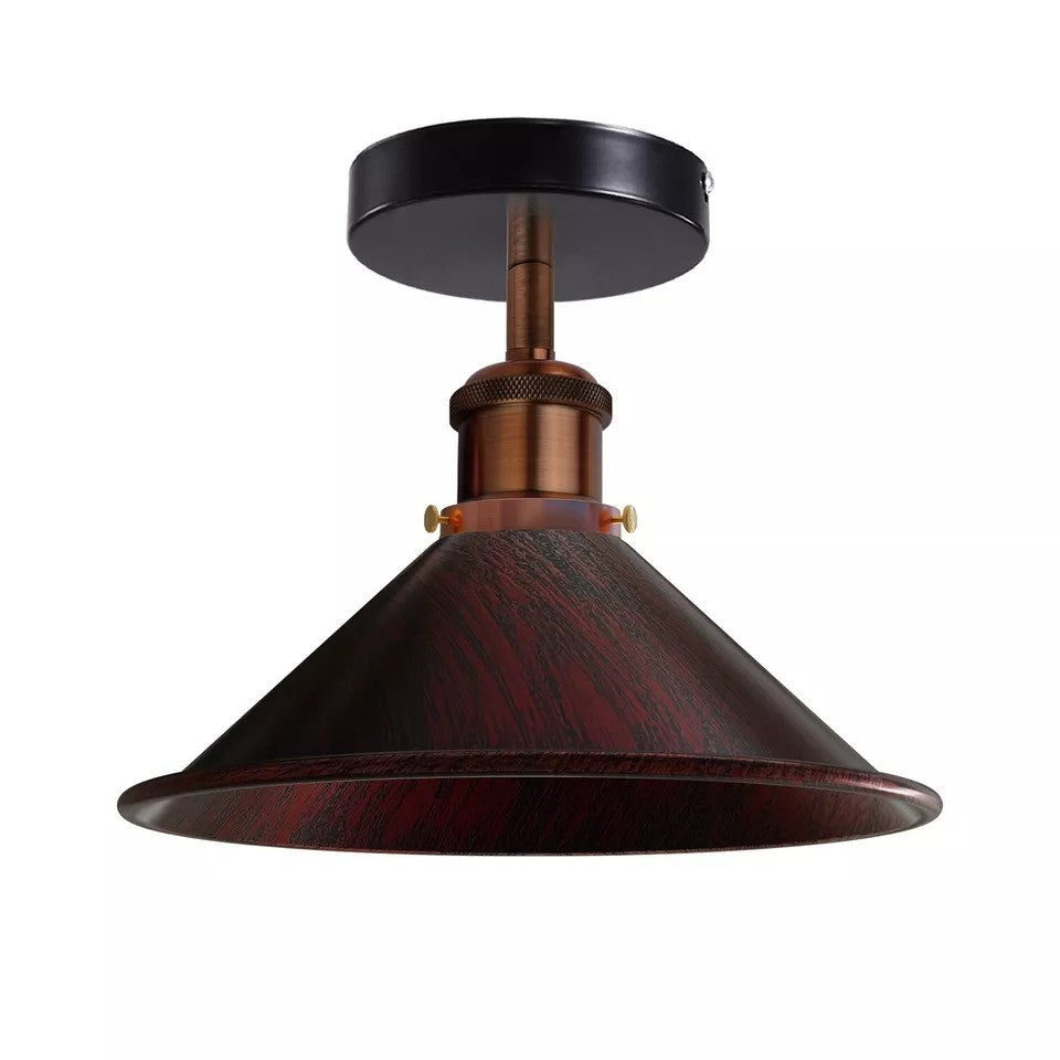 Semi Flush Mount Cone Shape Lamp Shade Lights