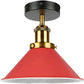 Semi Flush Mount Cone Shape Lamp Shade Lights