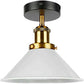 Semi Flush Mount Cone Shape Lamp Shade Lights