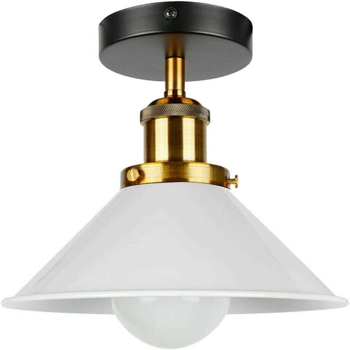 Semi Flush Mount Cone Shape Lamp Shade Lights