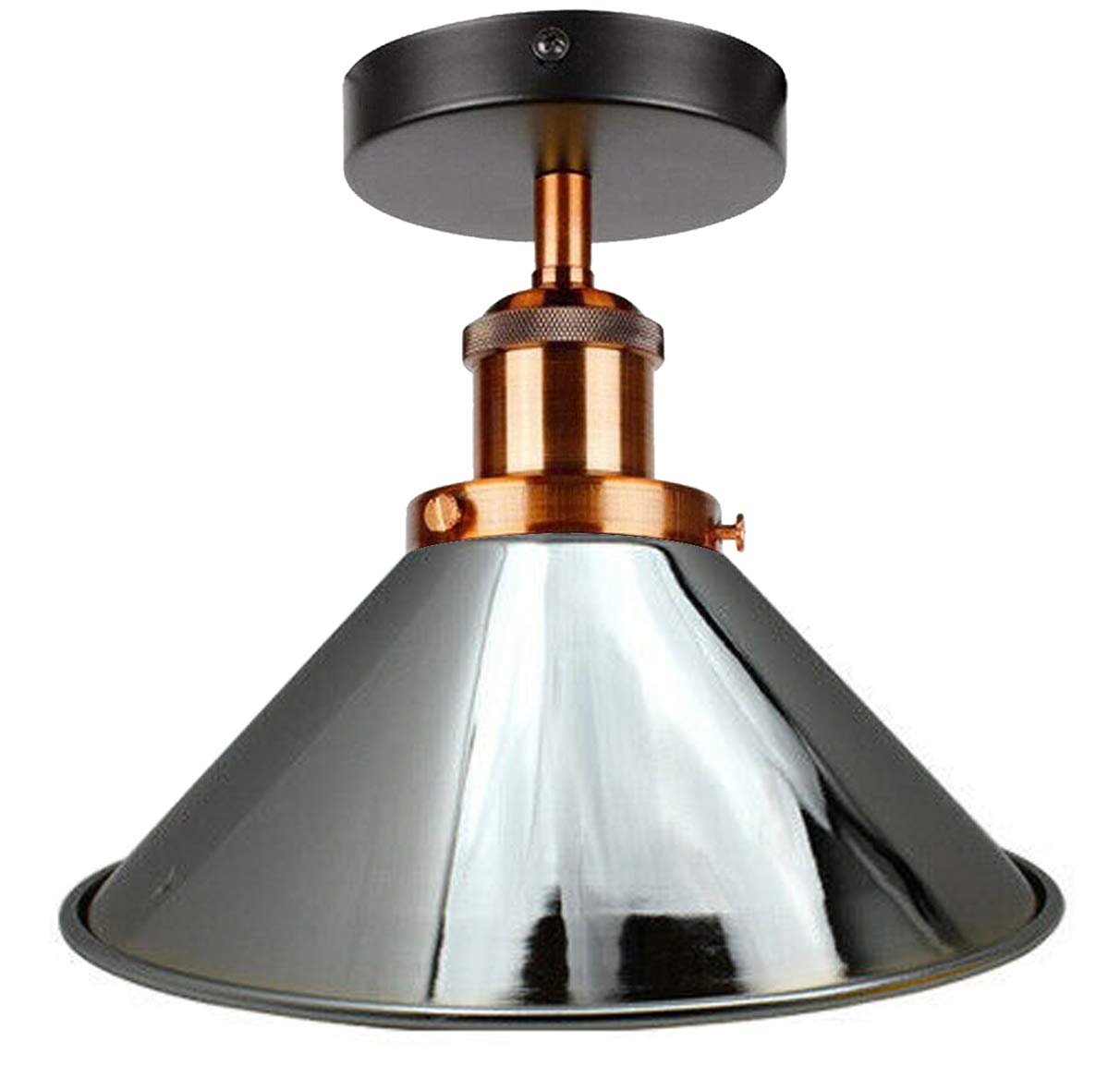 Semi Flush Mount Cone Shape Lamp Shade Lights