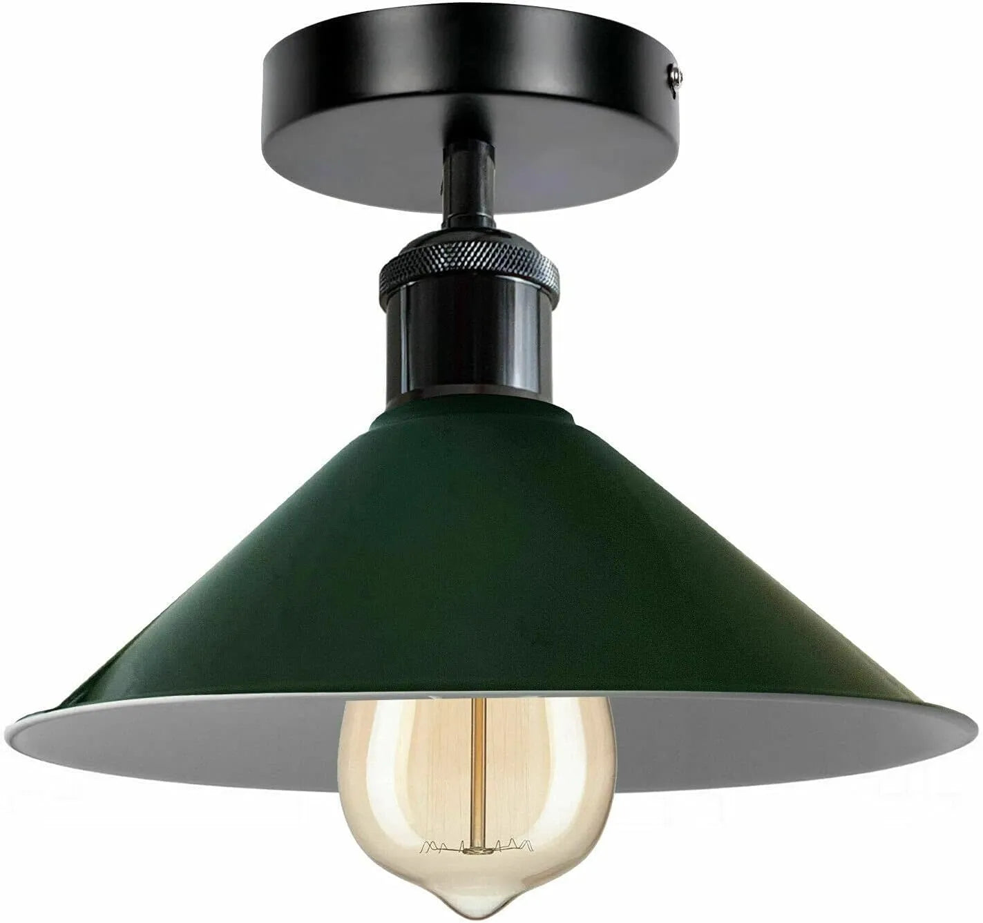 Modern Industrial Pendant Lighting with Metal Shade for Living Room