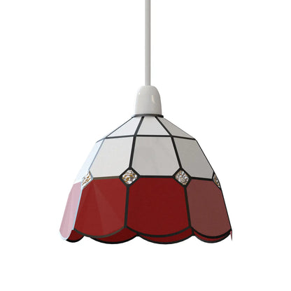 Tiffany Easy Fit Ceiling Lamp Shade | Stained Glass Pendant Shade