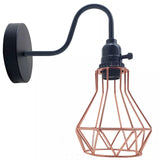 Classic Meets Modern: Vintage Cage Wall Lamp