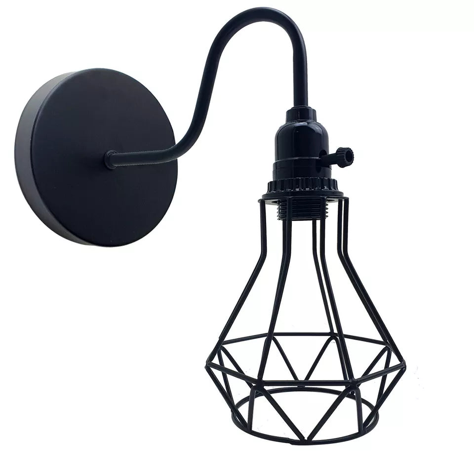 Classic Meets Modern: Vintage Cage Wall Lamp