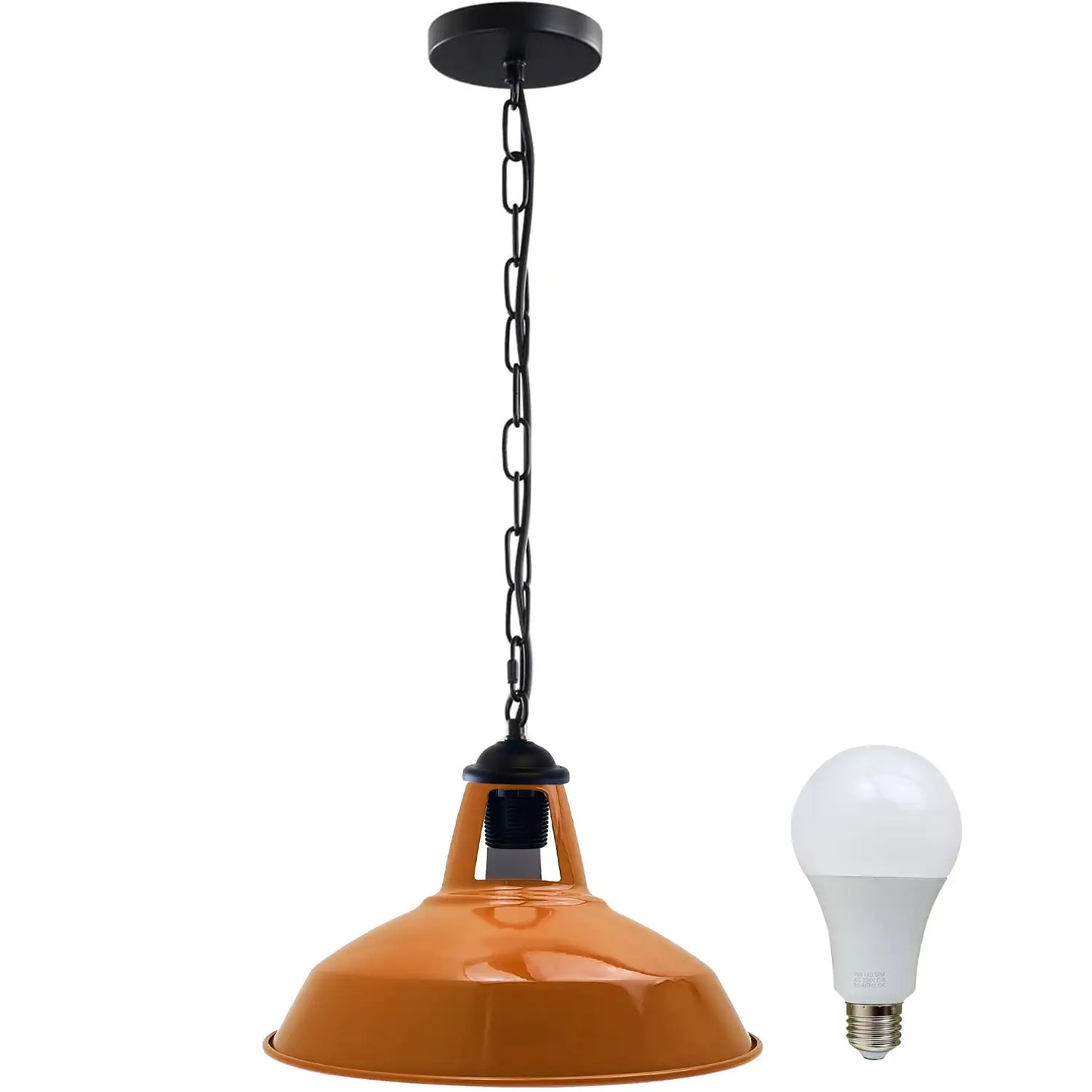 Modern Industrial Pendant Light   Slotted Metal Design with Adjustable Wire and Chain