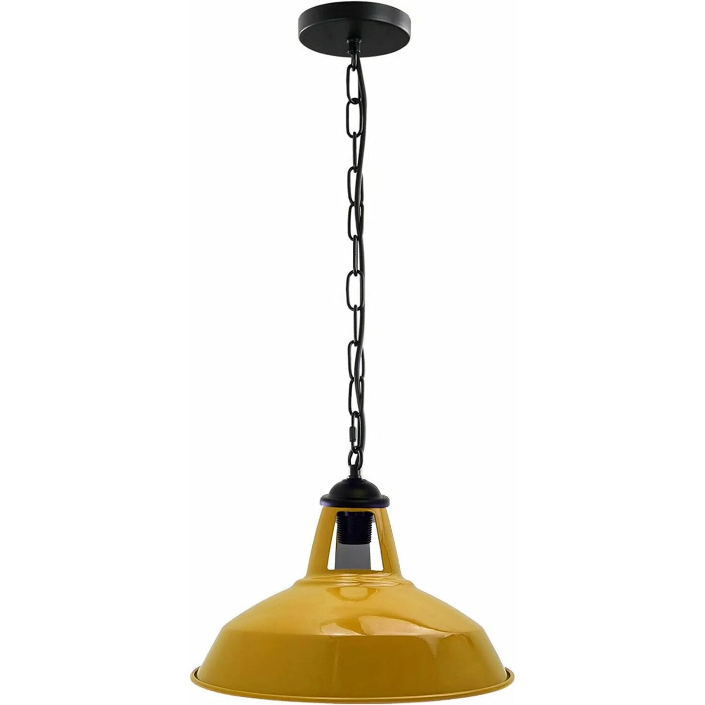 Modern Industrial Pendant Light   Slotted Metal Design with Adjustable Wire and Chain