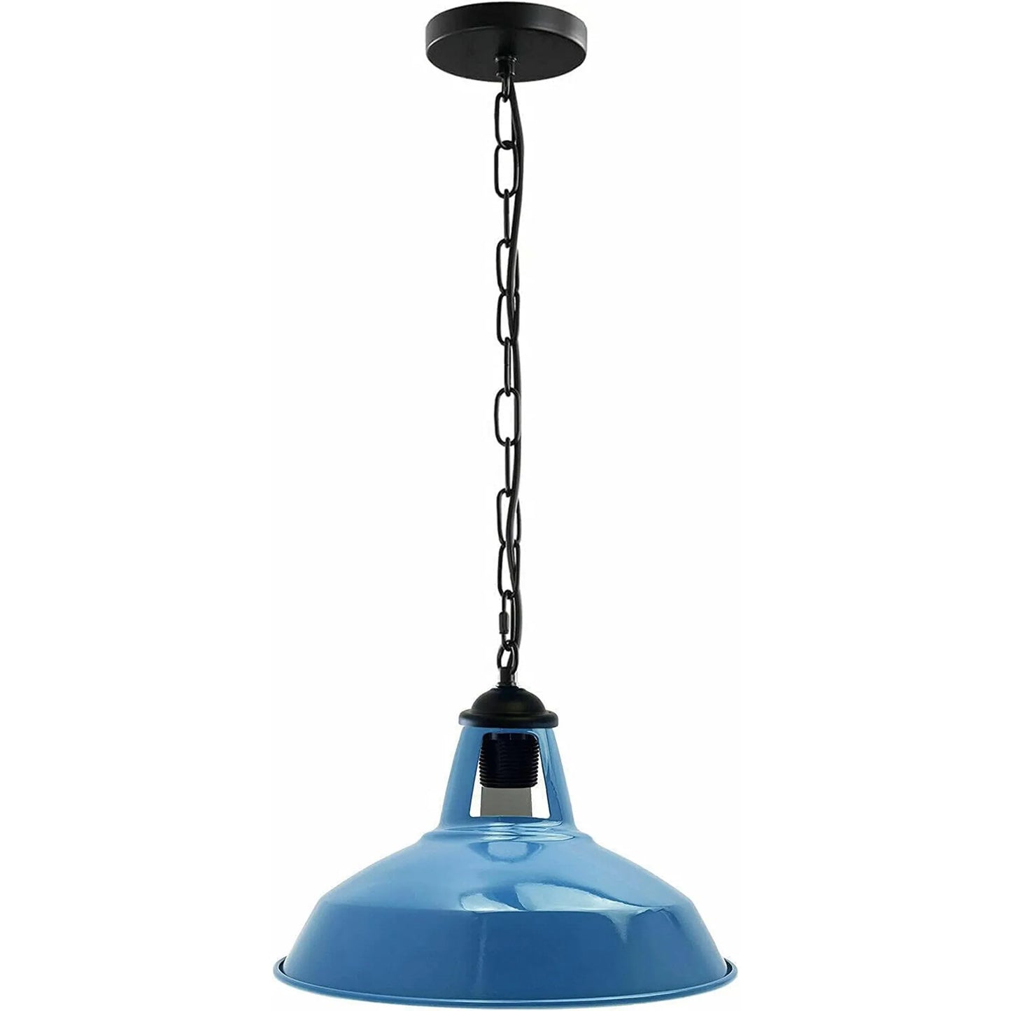 Modern Industrial Pendant Light   Slotted Metal Design with Adjustable Wire and Chain