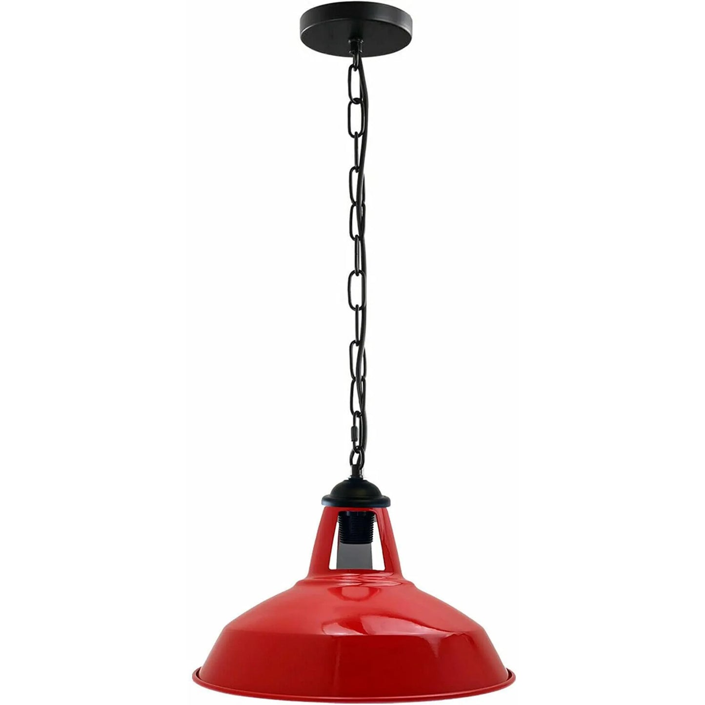 Modern Industrial Pendant Light   Slotted Metal Design with Adjustable Wire and Chain