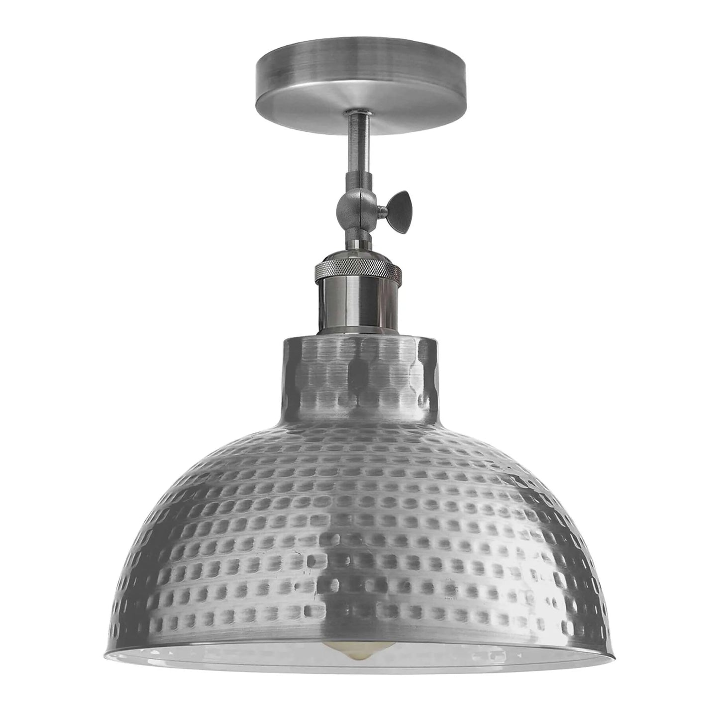 Adjustable Semi Flush Mount Metal Ceiling Light Pendant Light With Shade