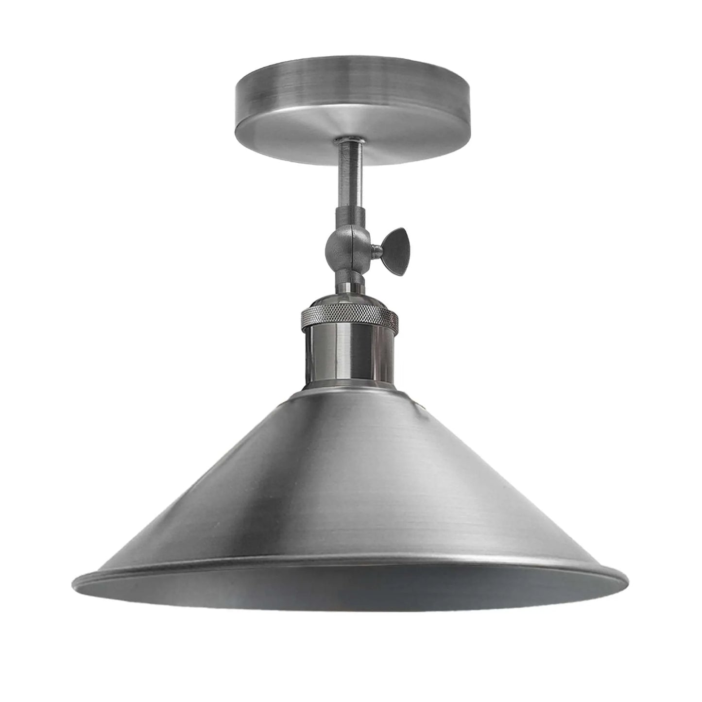 Adjustable Semi Flush Mount Metal Ceiling Light Pendant Light With Shade