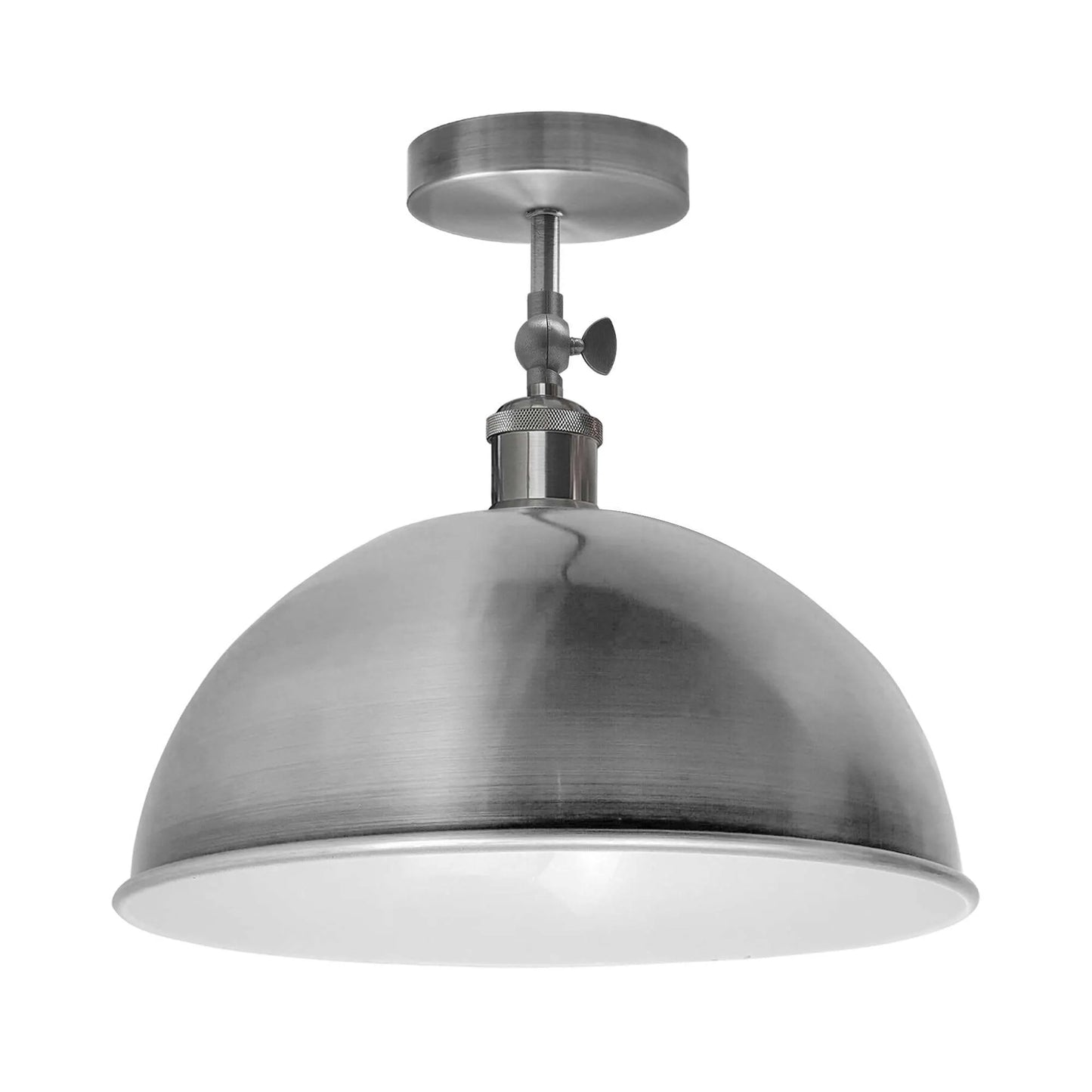 Adjustable Semi Flush Mount Metal Ceiling Light Pendant Light With Shade