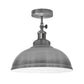 Adjustable Semi Flush Mount Metal Ceiling Light Pendant Light With Shade