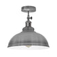 Adjustable Semi Flush Mount Metal Ceiling Light Pendant Light With Shade