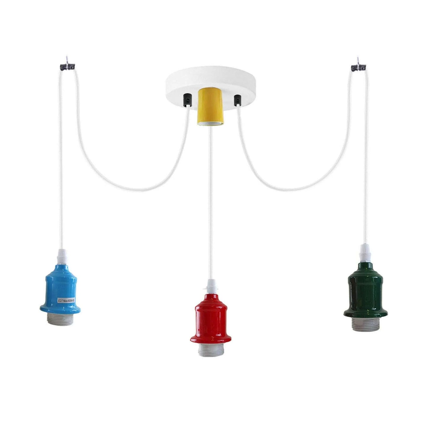 3 Way Spider Light E27 Adjustable Cable  Pendant Light