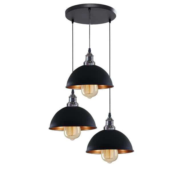 Vintage E27 Metal 3 Way Adjustable Ceiling Pendant Light