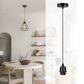 Pendant Light E27 Lamp Holder Ceiling Hanging Light With PVC Cable