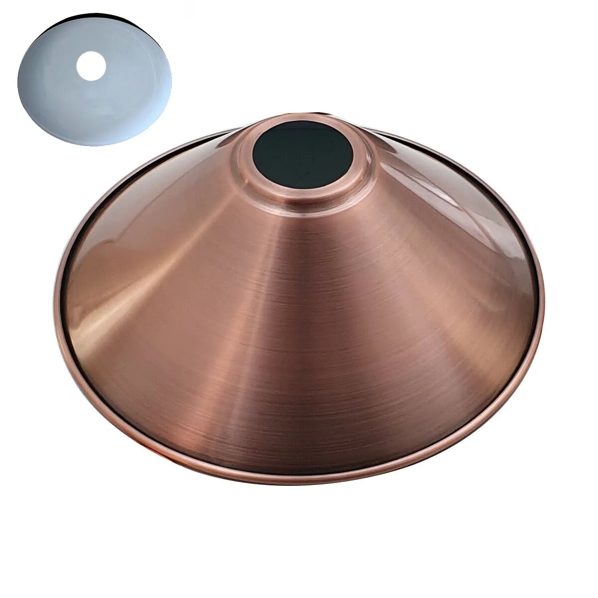Electro Plating Vintage 22 x 10cm Cone Light Shades Metal Easy Fit Ceiling Pendant Hanging Wall Lampshade