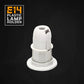 E14 Screw Lampshade Light holder Collar Ring Adaptor Bulb Holder White