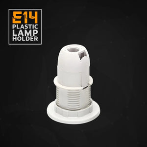 E14 Screw Lampshade Light holder Collar Ring Adaptor Bulb Holder White