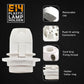 E14 Screw Lampshade Light holder Collar Ring Adaptor Bulb Holder White