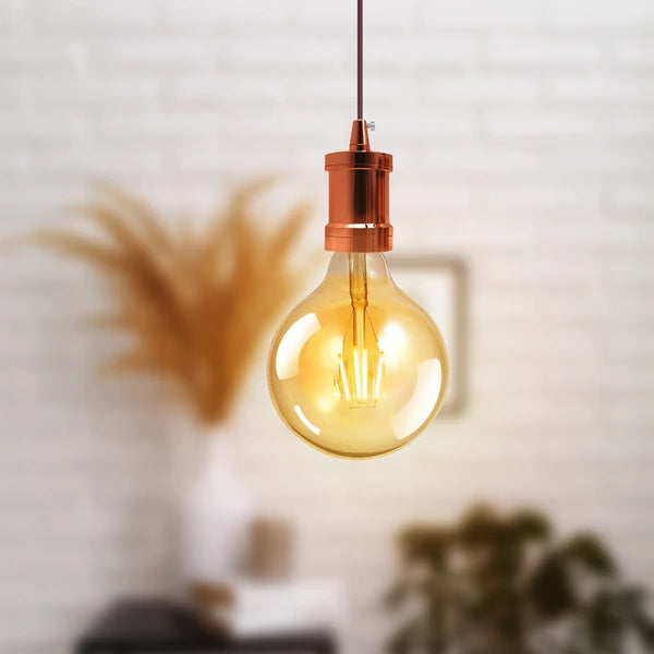 Edison E27 Light Bulb Holder Metal Screw Cap Industrial Lamp Antique Style