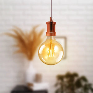 Edison E27 Light Bulb Holder Metal Screw Cap Industrial Lamp Antique Style