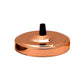 Side Fitting Ceiling Rose 108mm Diameter Single Outlet