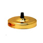 Side Fitting Ceiling Rose 108mm Diameter Single Outlet