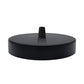 Multi Outlet Ceiling Rose - Black Metal Side Fitting Pendant Drop 120x25mm
