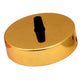 100mm x 20mm Side Fiting Single Outlet Electro plating Ceiling Rose