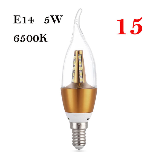 E14 Base Candle Bulb Flame Tip For Chandelier Light