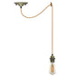 Vintage Metal E27 Spider Pendant Hanging Light Fixtures