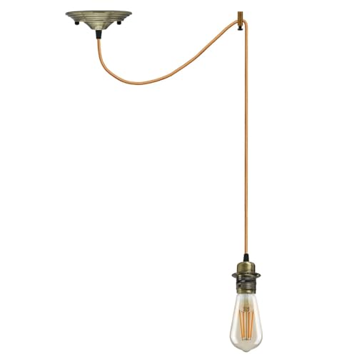 Vintage Metal E27 Spider Pendant Hanging Light Fixtures