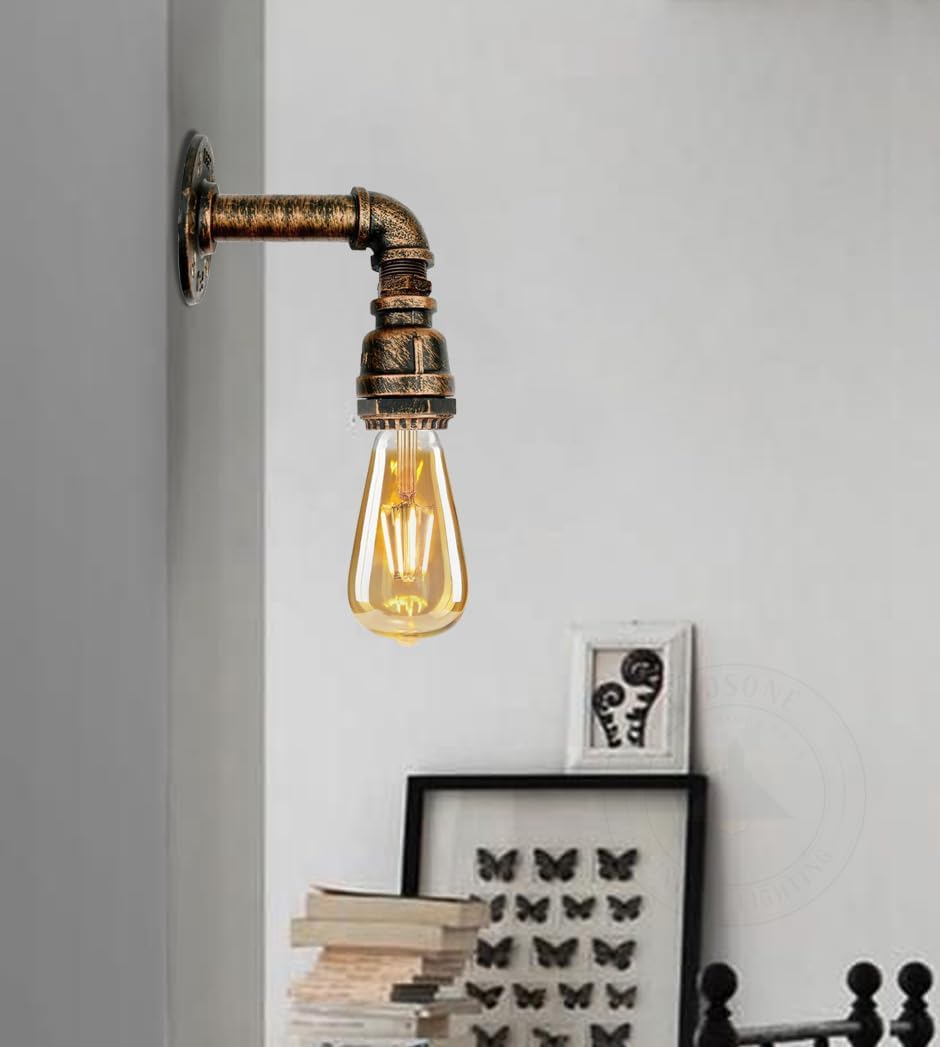 Retro Steam Punk Water Pipe Wall Sconce Wall Lamp