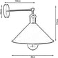 Industrial Bell Shaped Wall Light Timeless Style
