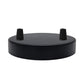 Multi Outlet Ceiling Rose - Black Metal Side Fitting Pendant Drop 120x25mm