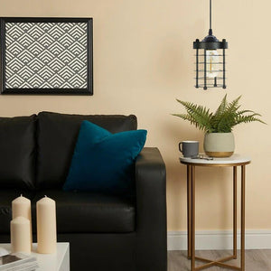 Industrial Wire Cage Pendant Lampshade | Vintage E27 UK
