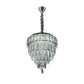 Vintage Crystal Chandelier Glass Round Ceiling Lights Hanging Pendant Light E14