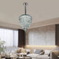 Vintage Crystal Chandelier Glass Round Ceiling Lights Hanging Pendant Light E14