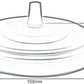 108mm Single Outlet Drop Metal Side Fitting Ceiling Rose
