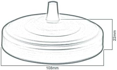 108mm Single Outlet Drop Metal Side Fitting Ceiling Rose