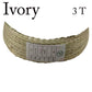 Ivory color 3 Core Twisted Electric Cable solid fabric 0.75 mm