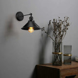 Metal Cone Shade E27 Adjustable Arm  Wall Sconce Metal Wall Lights