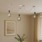 3-Way Spider Pendant Light – E27 Cage Shade Industrial Ceiling Light